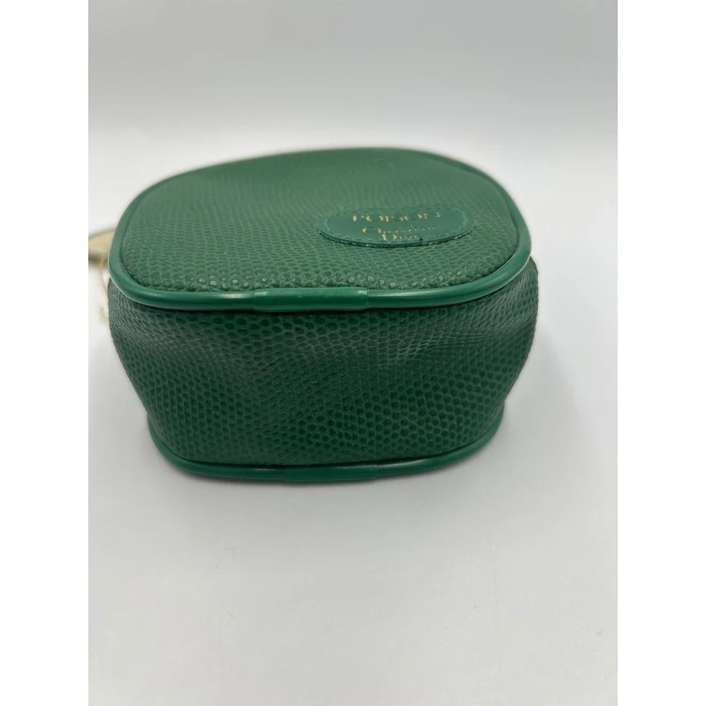 Christian Dior Poison Vintage Green Pebbled Cosmetic Bag Pouch Special Gift 1985